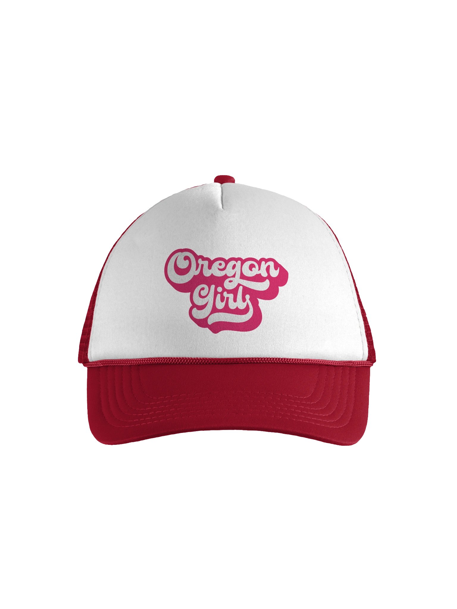 Oregon Girl with Swashes Foam Trucker Hat product image (1)