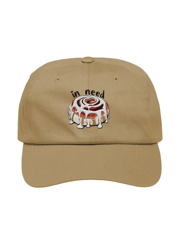 Embroidered frosted cinnamon roll innuendo low profile cap product image (2)