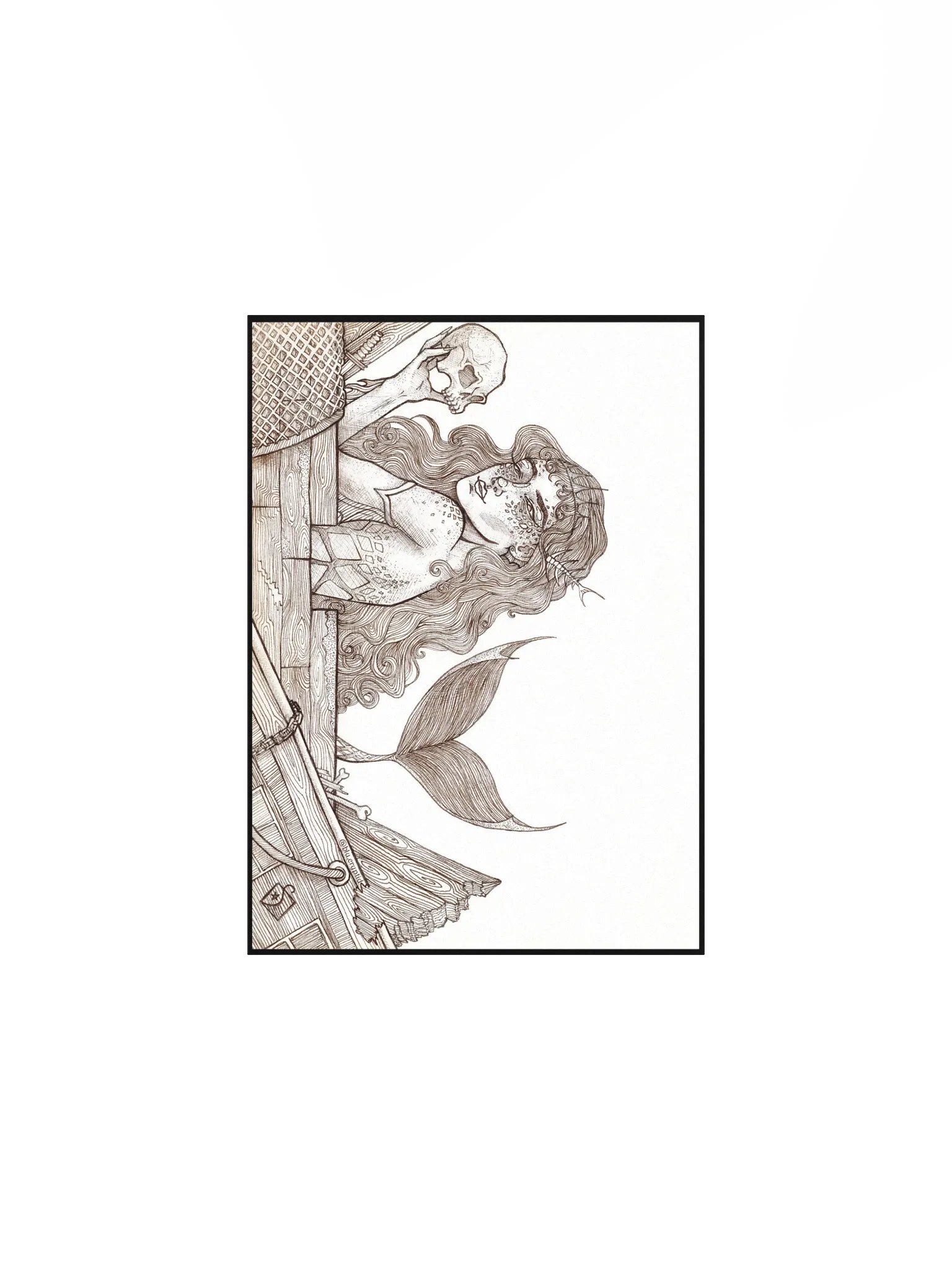 Mermaid Illustration Poster product image (1)
