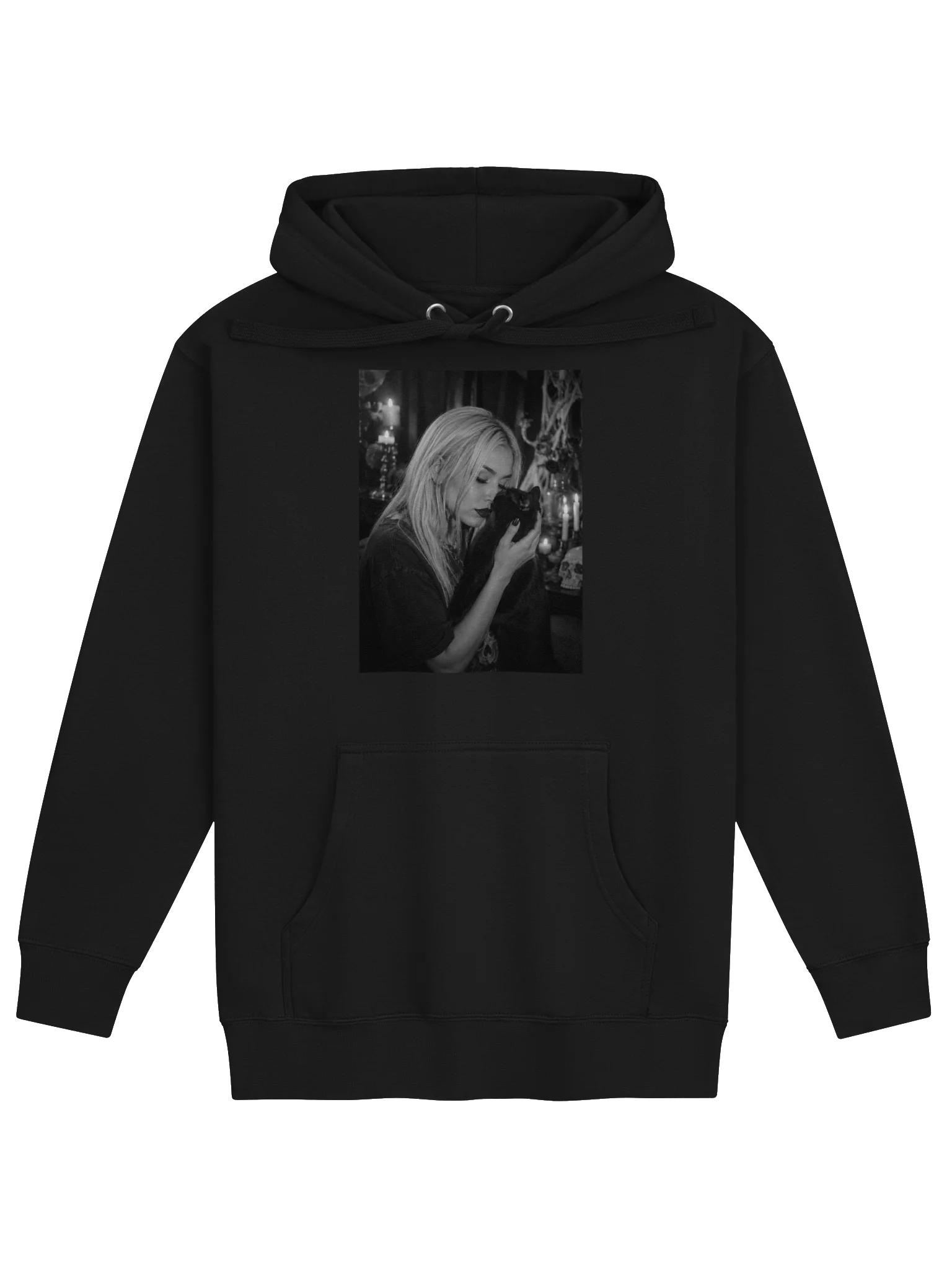 Chiara With Black Cat Hoodie product image (1)