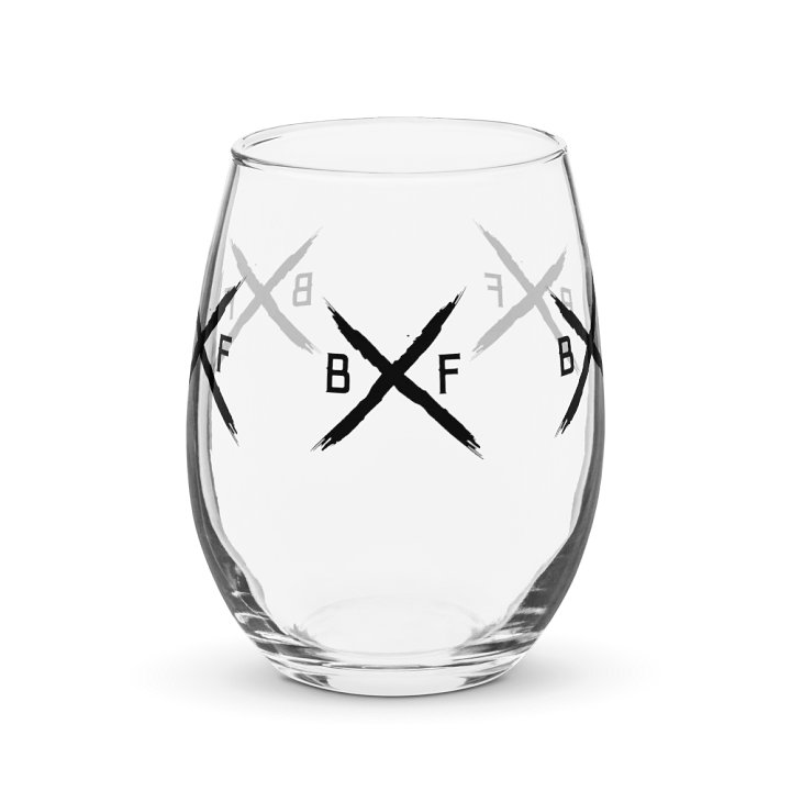 Black Flag Dodgeball Club Wine Glass product image (2)