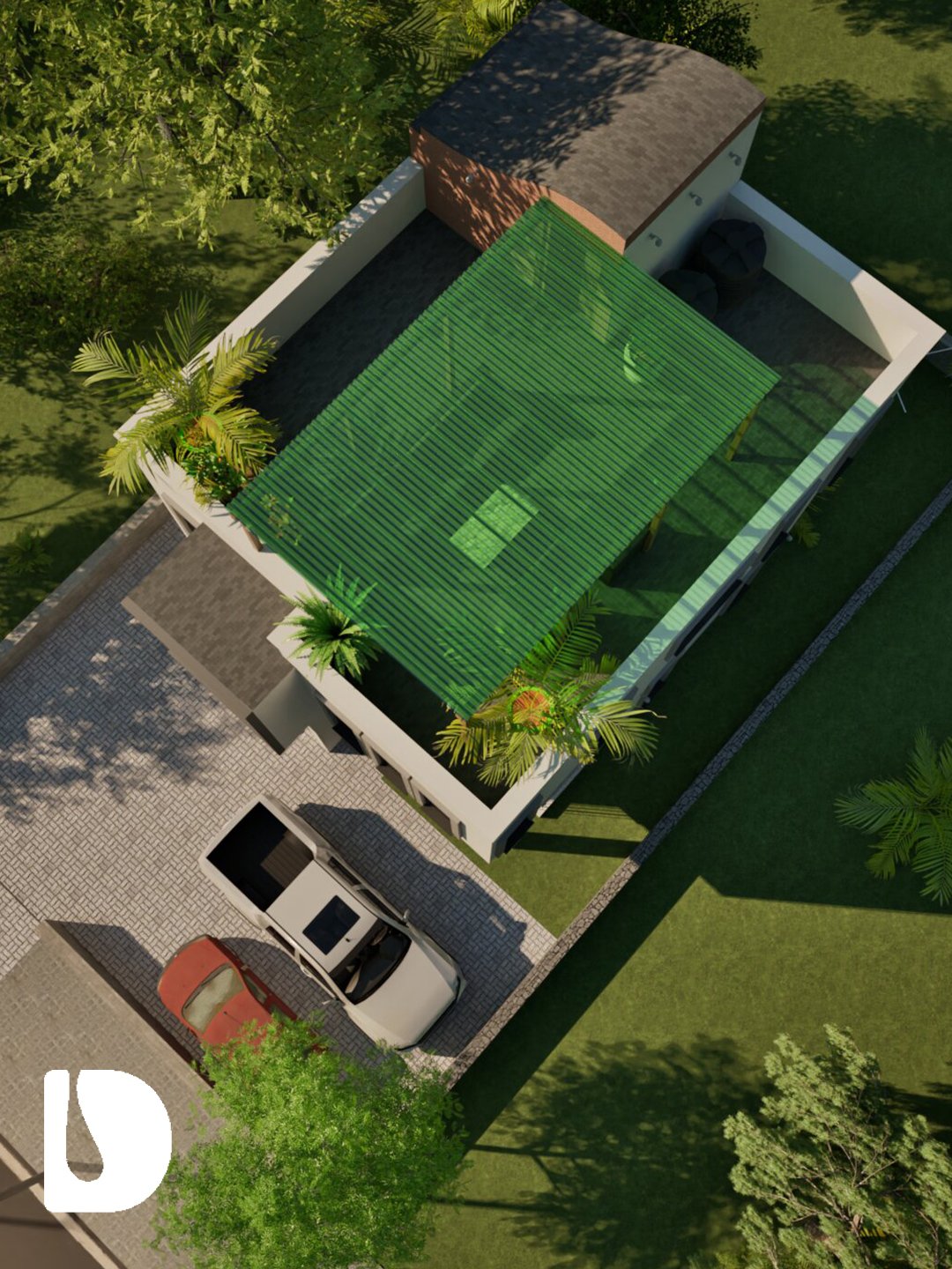 3 Bedroom 3 Bathroom House Design DA33201B product image (3)