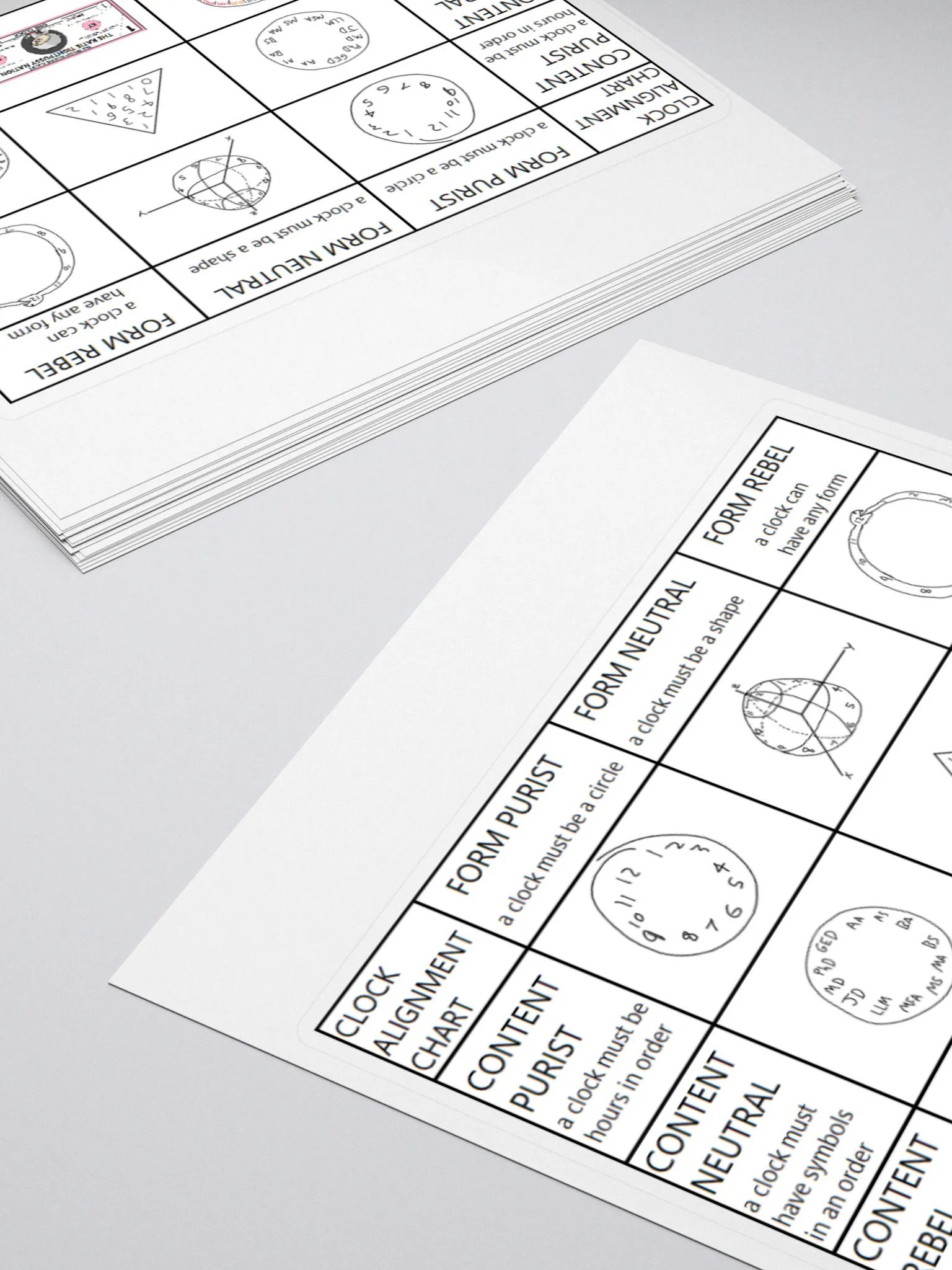 Clock Alignment Chart Sticker product image (4)