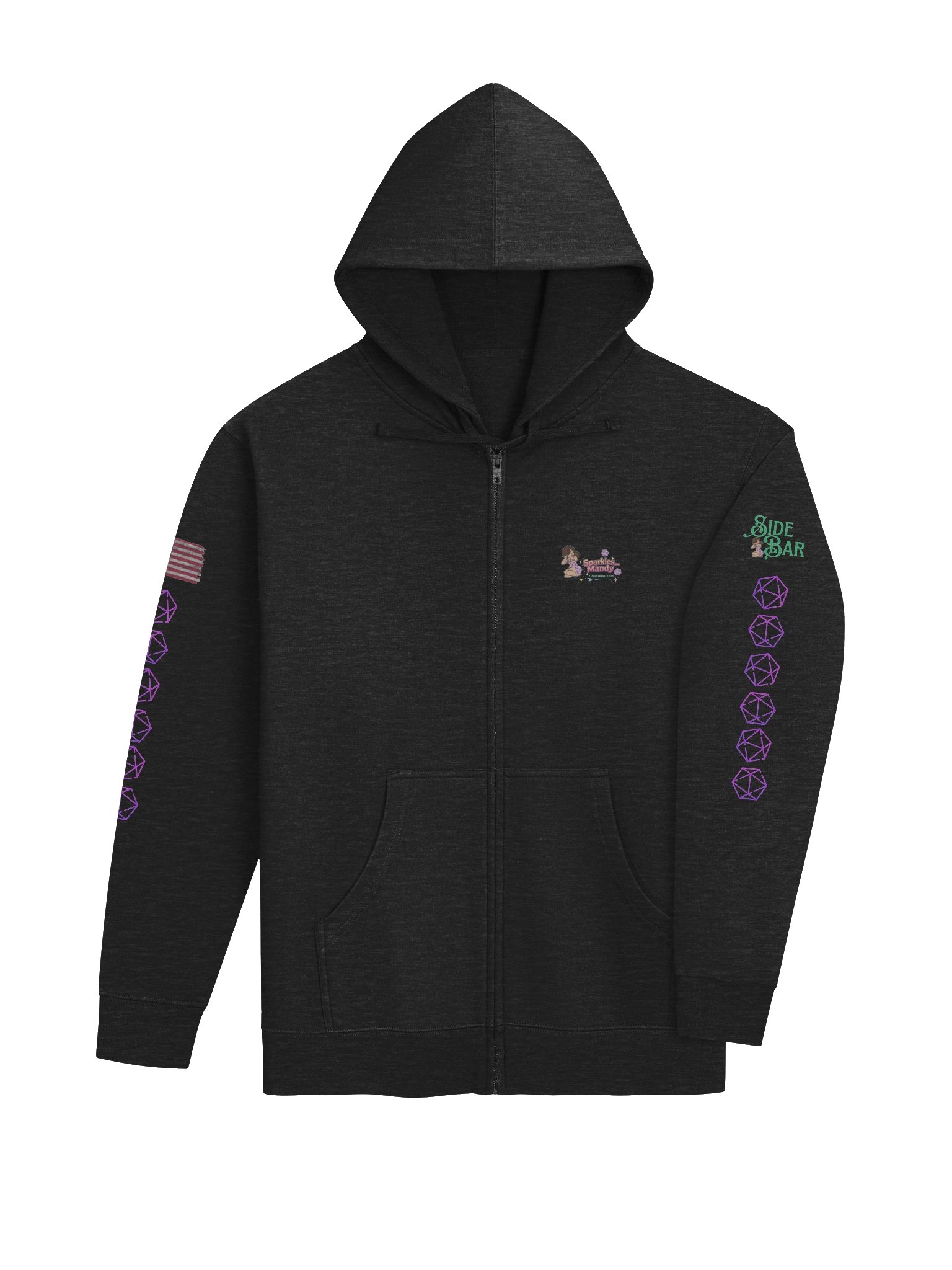 Sparkles_Mandy Zip-up Hoodie product image (4)