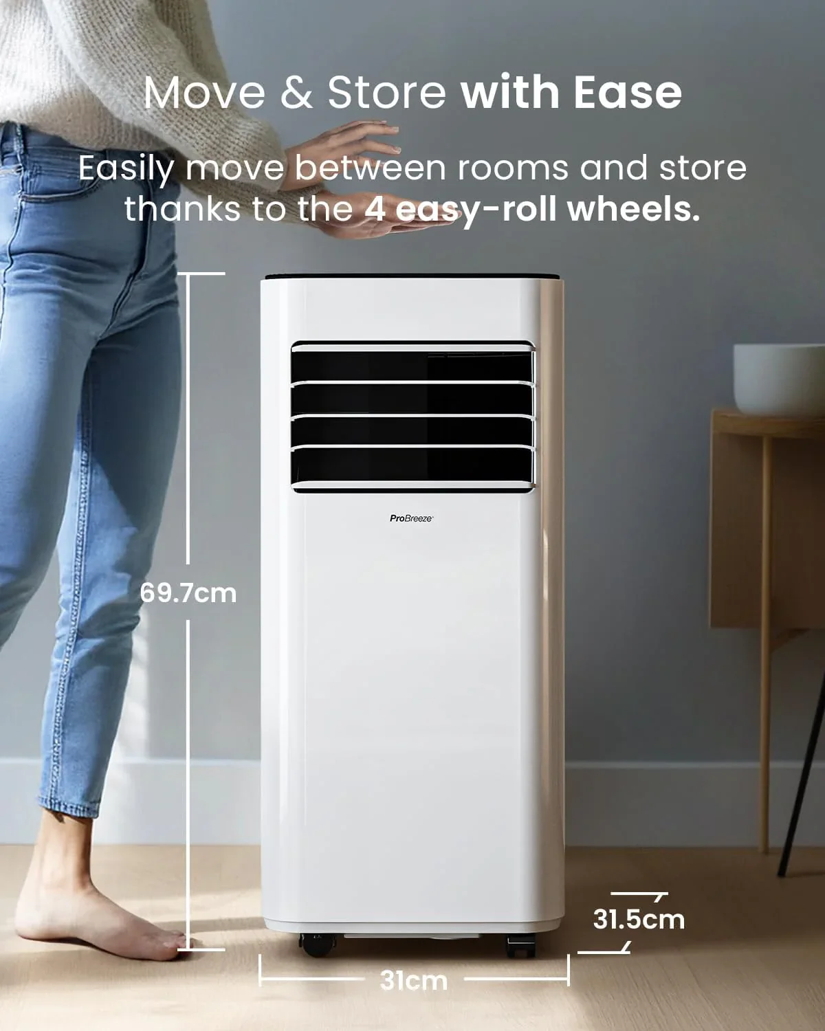 7000 BTU Portable Air Conditioner with Dehumidifier, Sleep Mode & Remote Control product image (3)