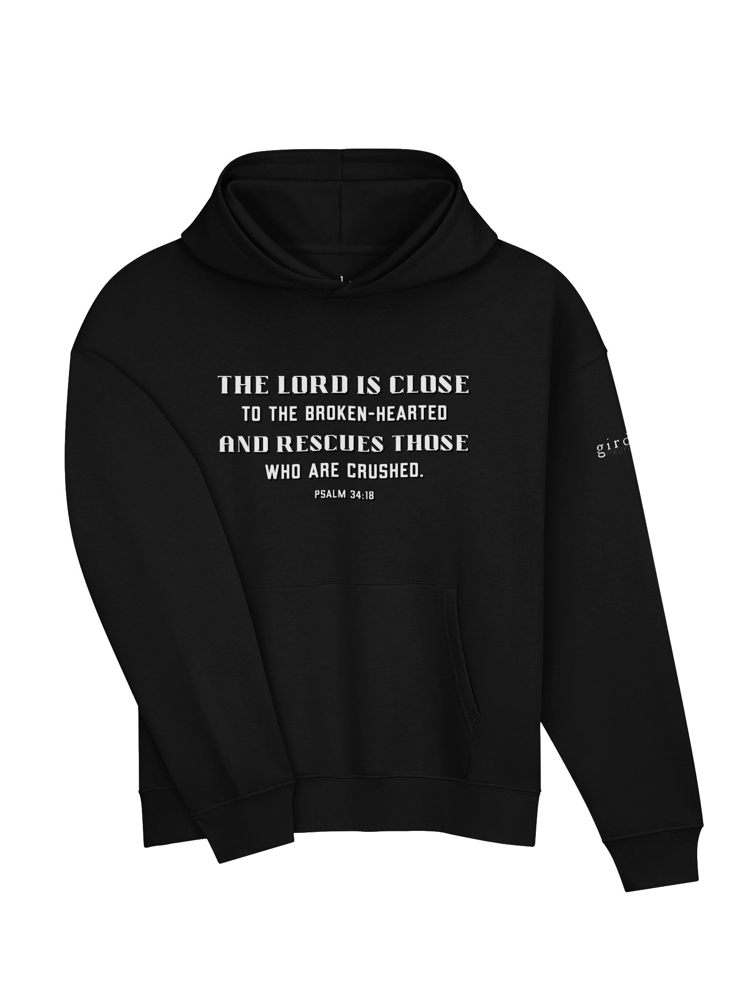 Close to the Broken Hearted Psalm 34:18 Hoodie product image (3)