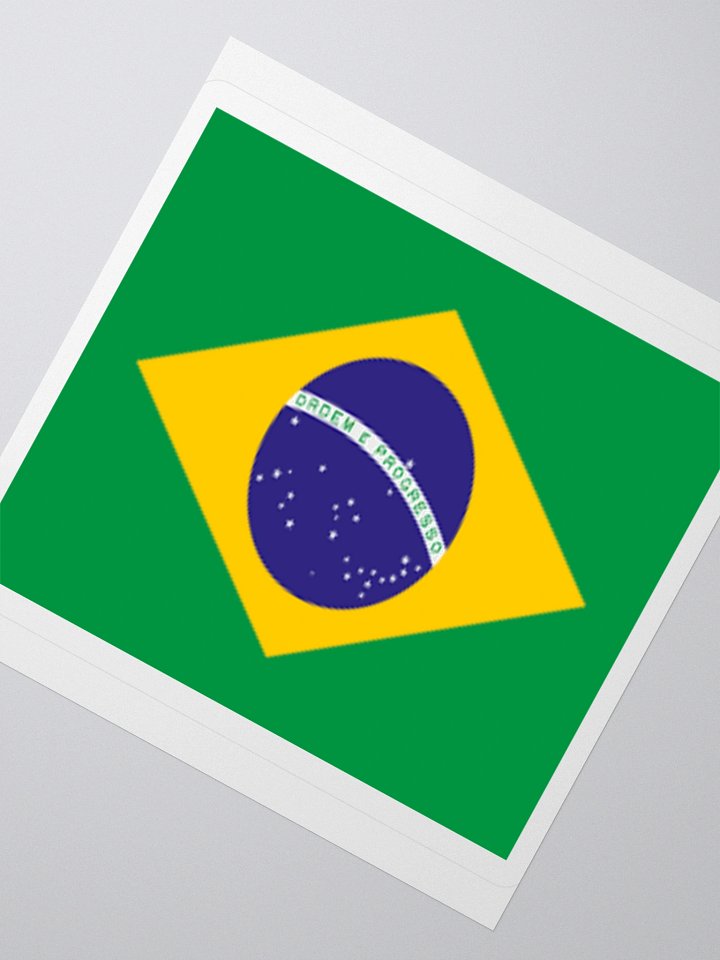 Exclusive Brazil Flag Kiss-Cut Stickers - High-Quality Vinyl, Multiple Sizes product image (5)