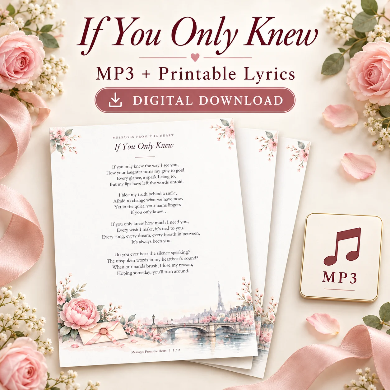 If You Only Knew — MP3 + Printable Lyrics product image (1)