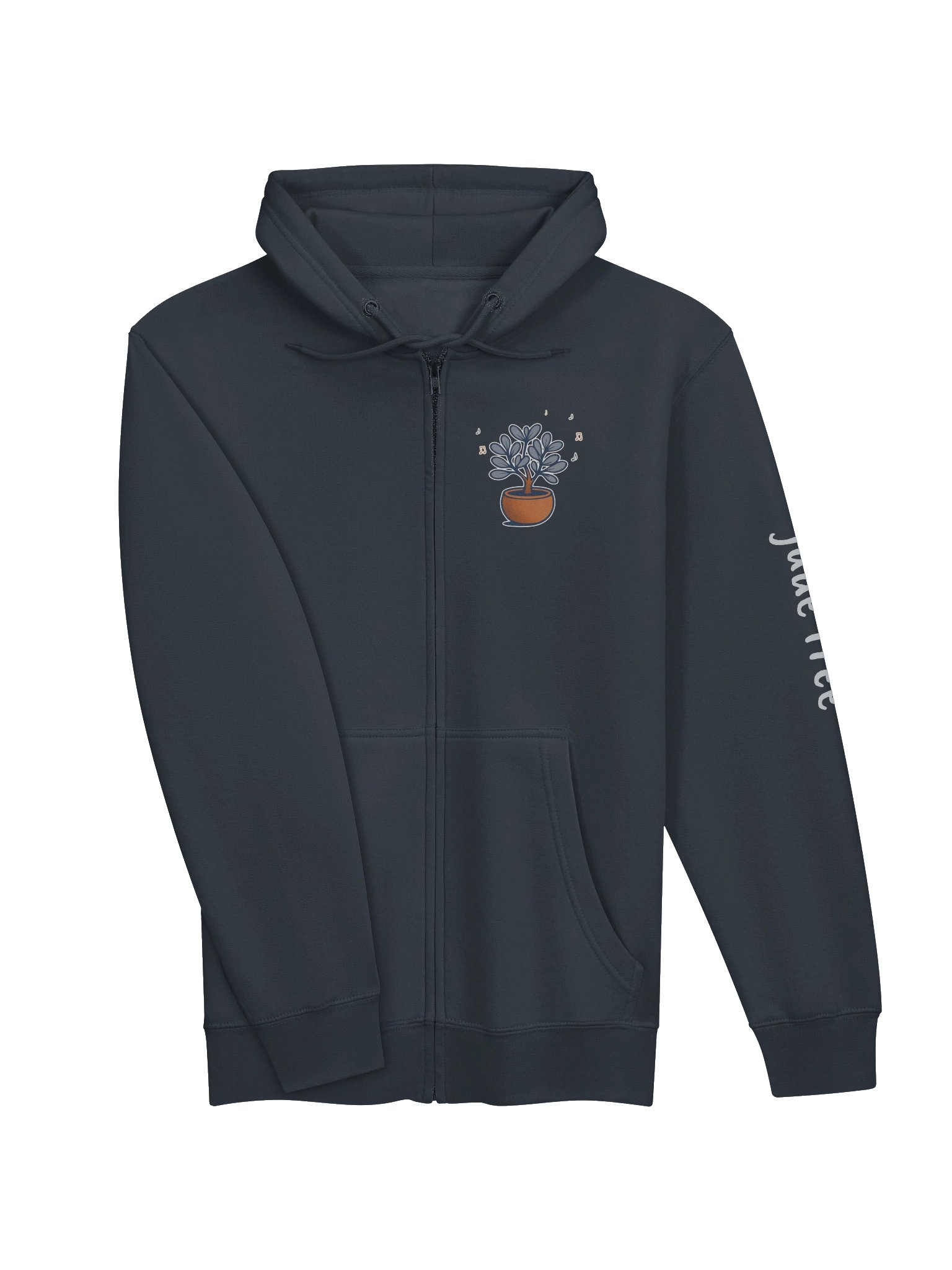 Lane Seven Premium Full Zip Hoodie With Printed jade tree Logo (Front) & jade tree (Arm) product image (11)