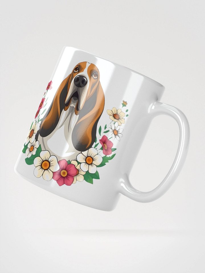 Floral Basset Hound Mug product image (4)