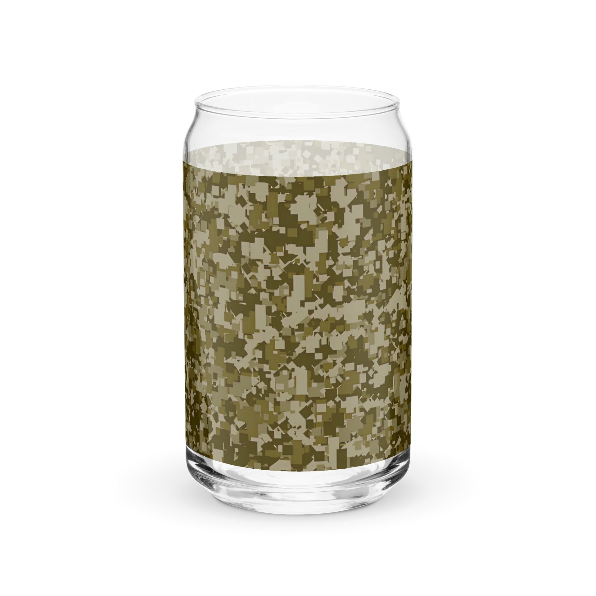 Pixelated Camo Can-Shaped Glass product image (2)
