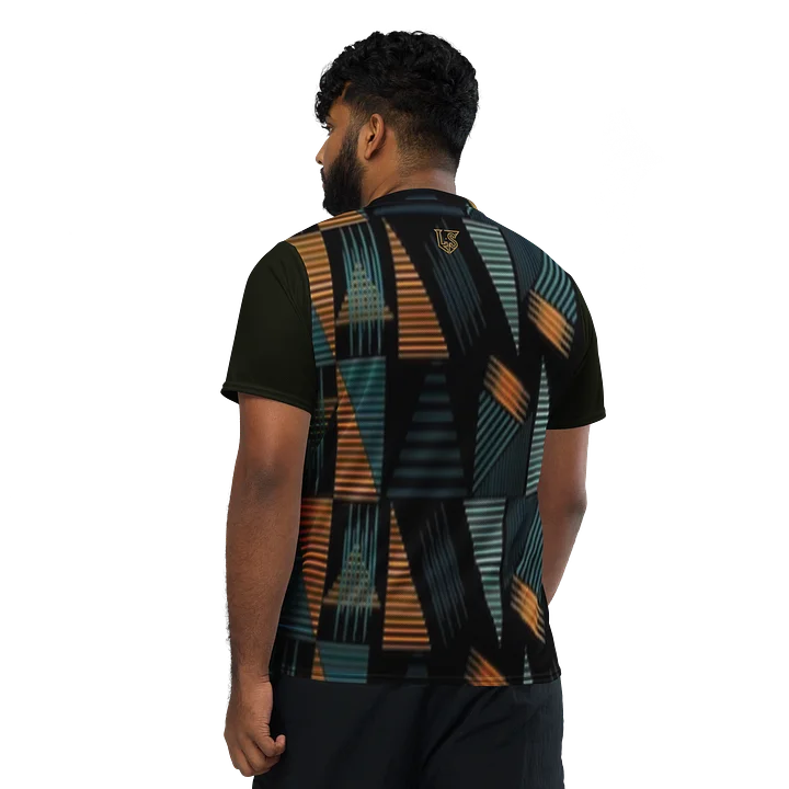 Lafate Designer Print Shirt Black Multicolor-don't quit product image (2)