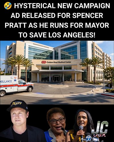 🚨 CATCH THE PRATT! - A New Campaign Video was JUST released for L.A. Mayoral Candidate Spencer Pratt and it is HILARIOUS!

If...