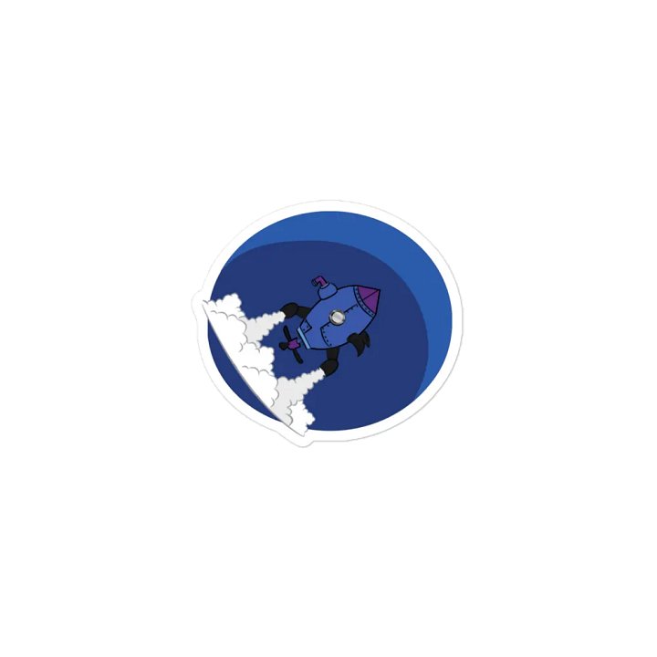 RamJet's Submarine Rocket Logo Magnet product image (1)