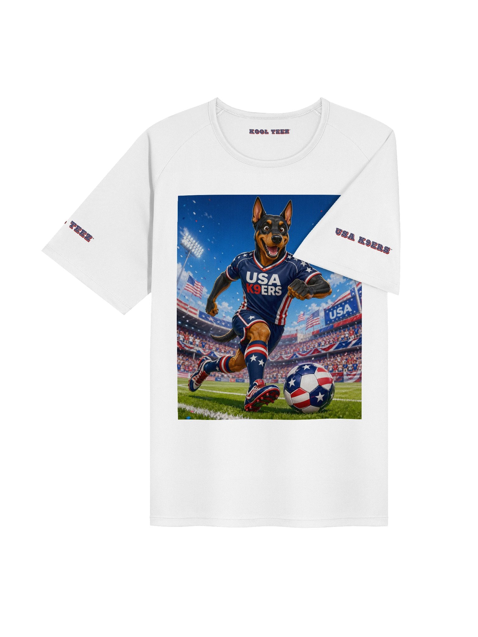 USA K9ERS Soccer Doberman Unisex Sports Jersey product image (4)