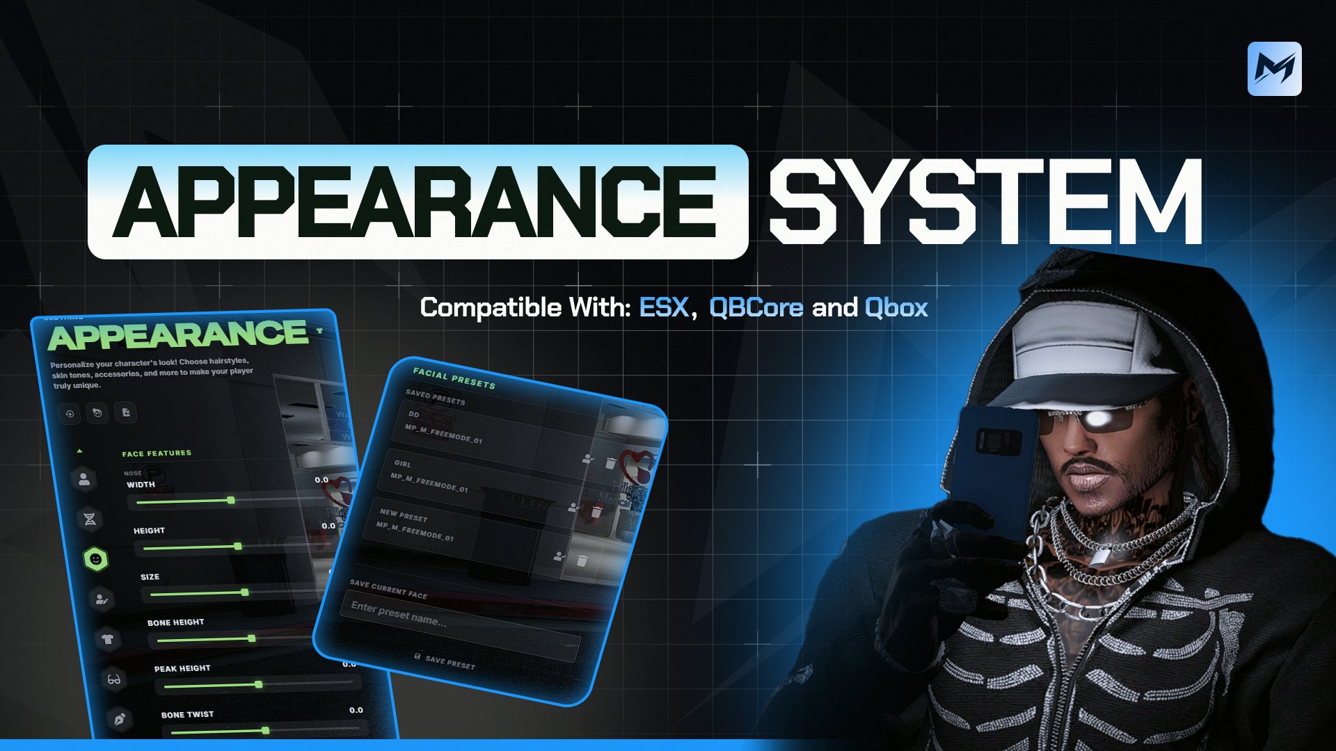 Illenium Appearance Redesign | FiveM | ESX, QBox, QBCore product image (1)