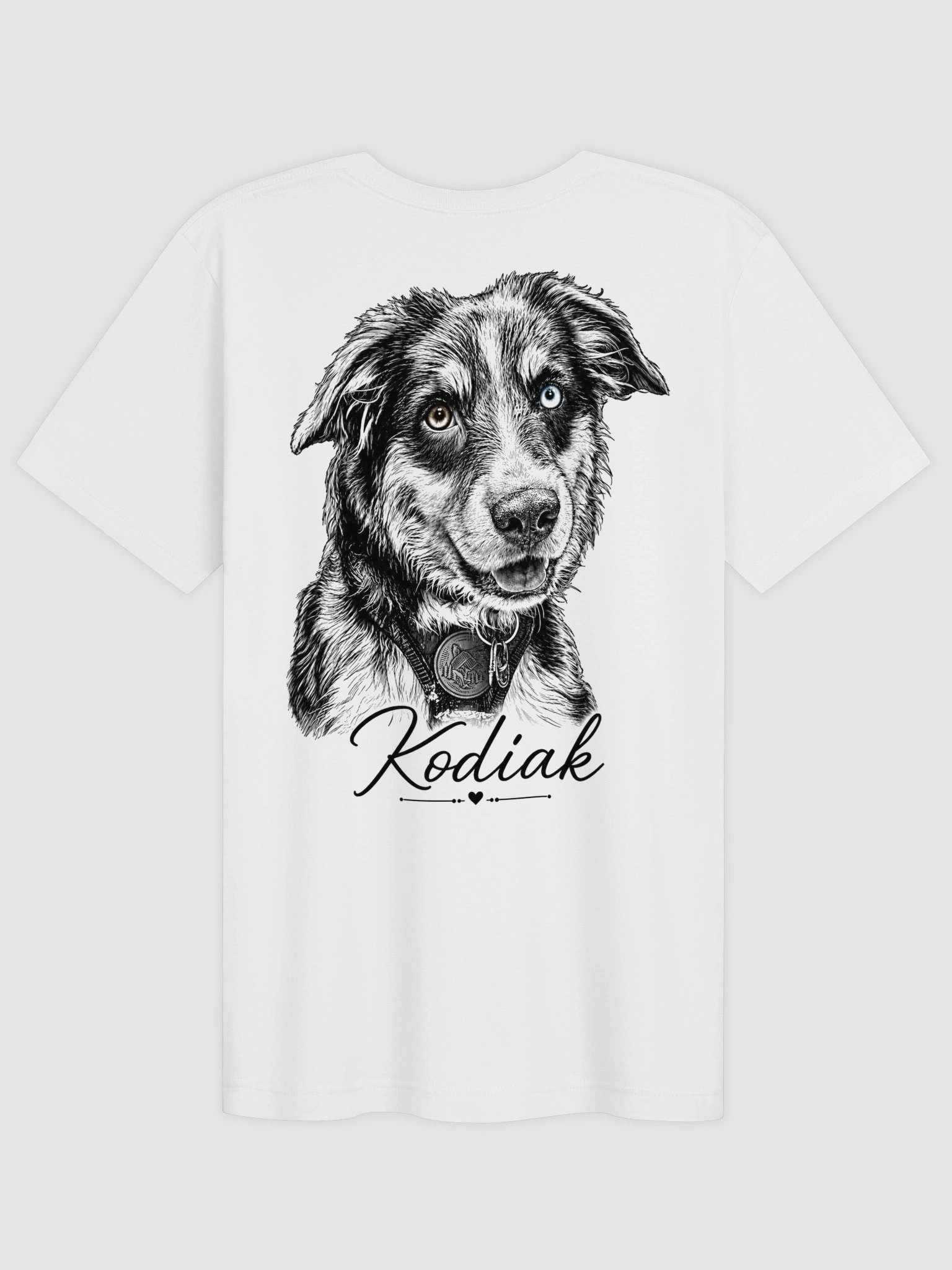 Kodiak Heterochromia Dog Portrait Tee product image (1)