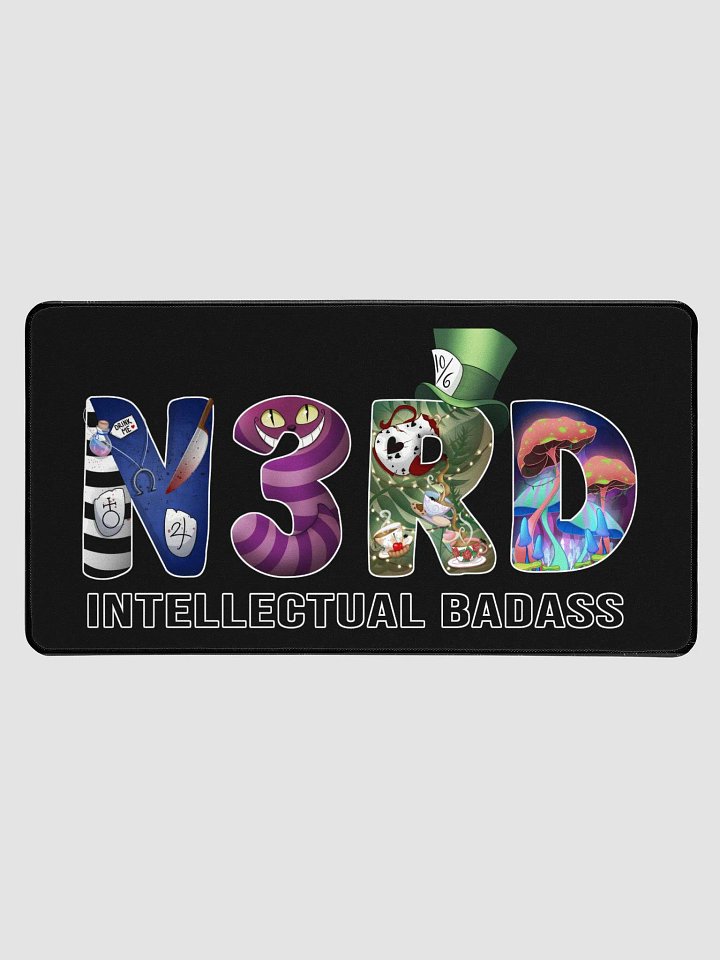 Black N3RD Large mouse mat product image (1)