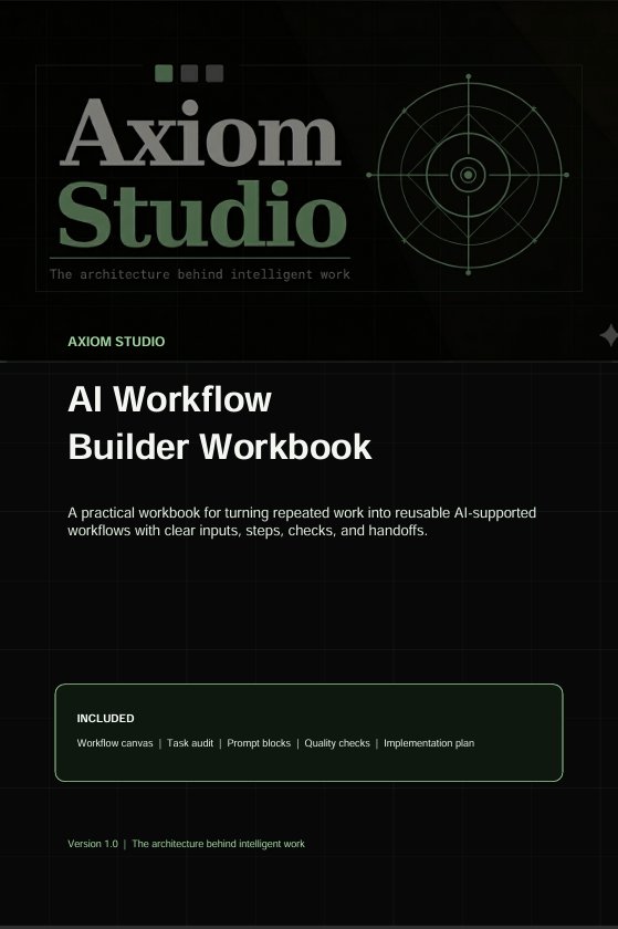 Axiom AI Workflow Builder Workbook product image (3)