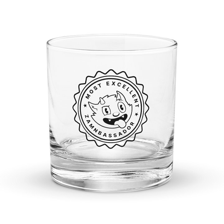 Zamnbassador "On the Rocks" Glass: Black product image (1)