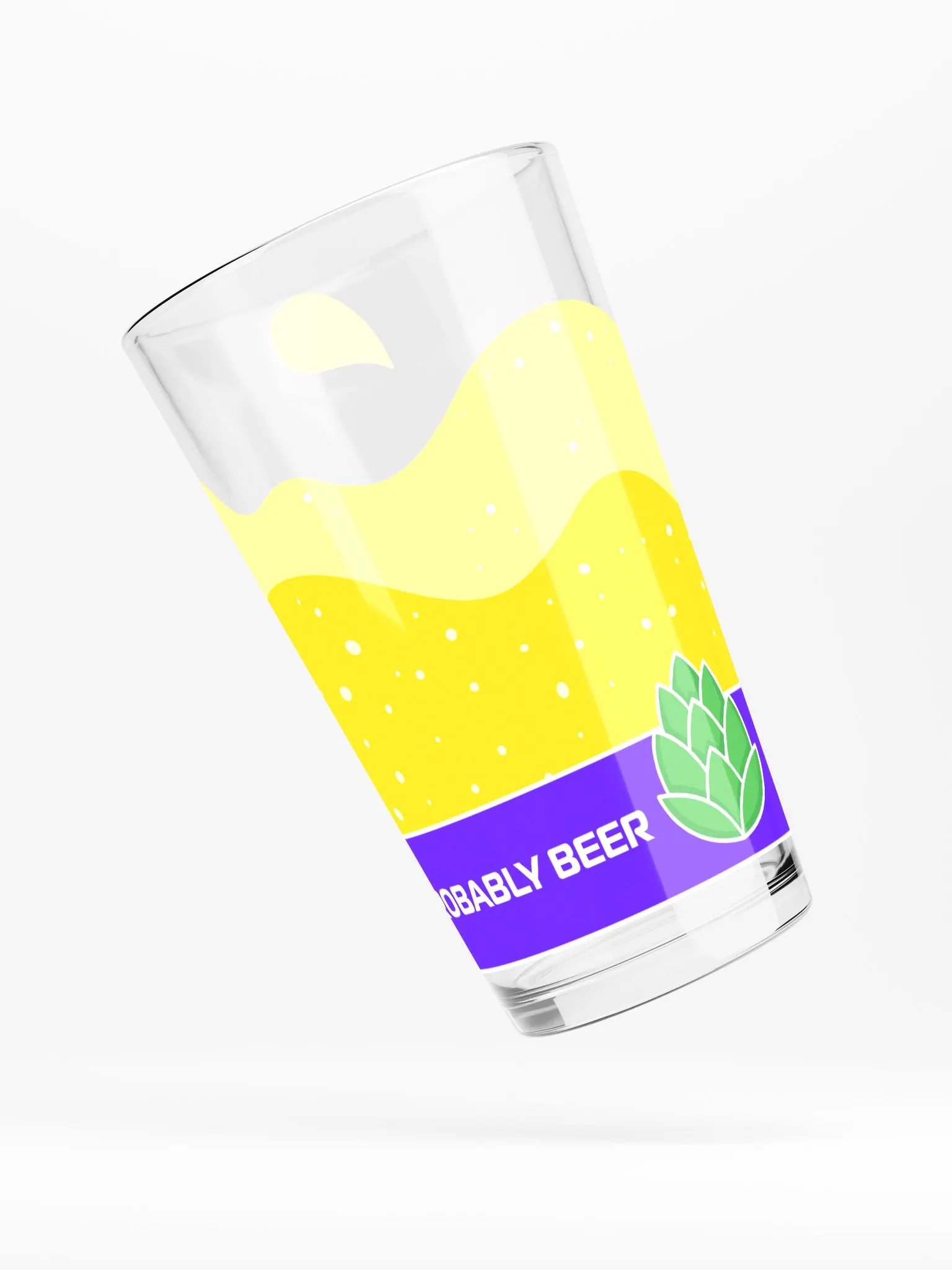 This Probably Beer Pint Glass product image (5)