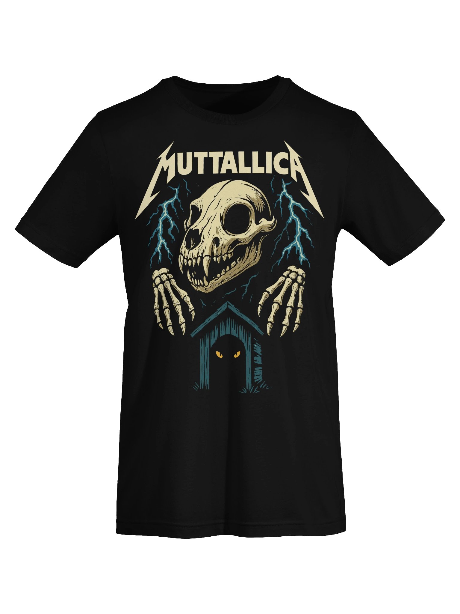 MUTTALLICA Dog Skeleton Shirt – Heavy Metal Parody Tee product image (7)