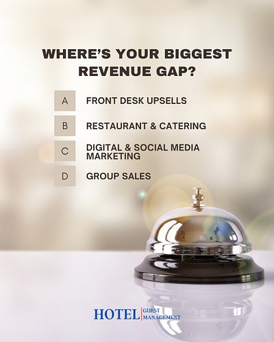 Struggling to hit your revenue goals? Tell us which area challenges you most.

With The Hotel Revenue Bible, you can master A...