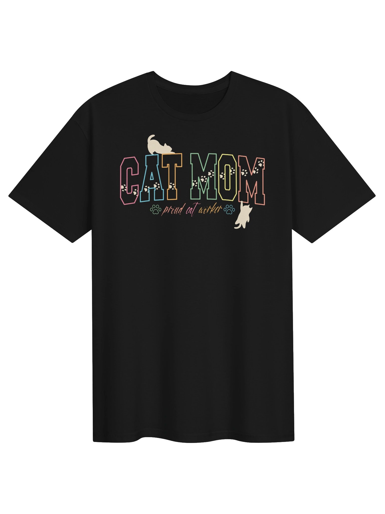 Cat Mom 3 (proud cat worker) - Unisex Adult Super Soft Lightweight T-shirt product image (1)