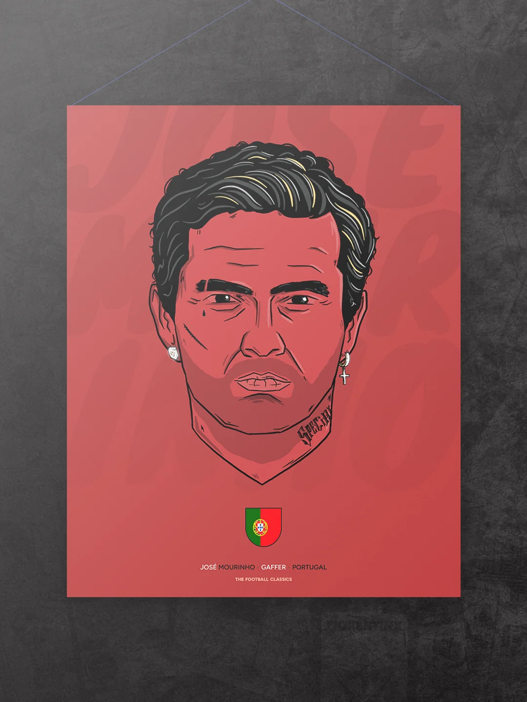 Mourinho Portrait 12" x 16" Print product image (2)