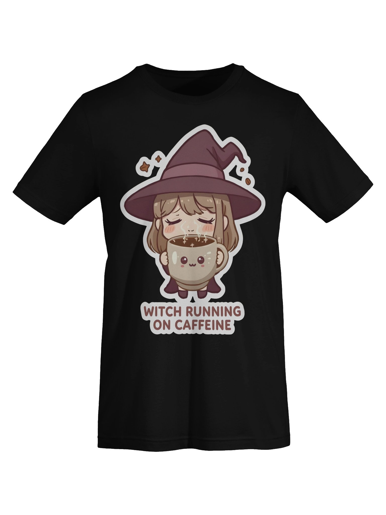 Witch running on caffeine - Cozy Witch T-Shirt product image (7)