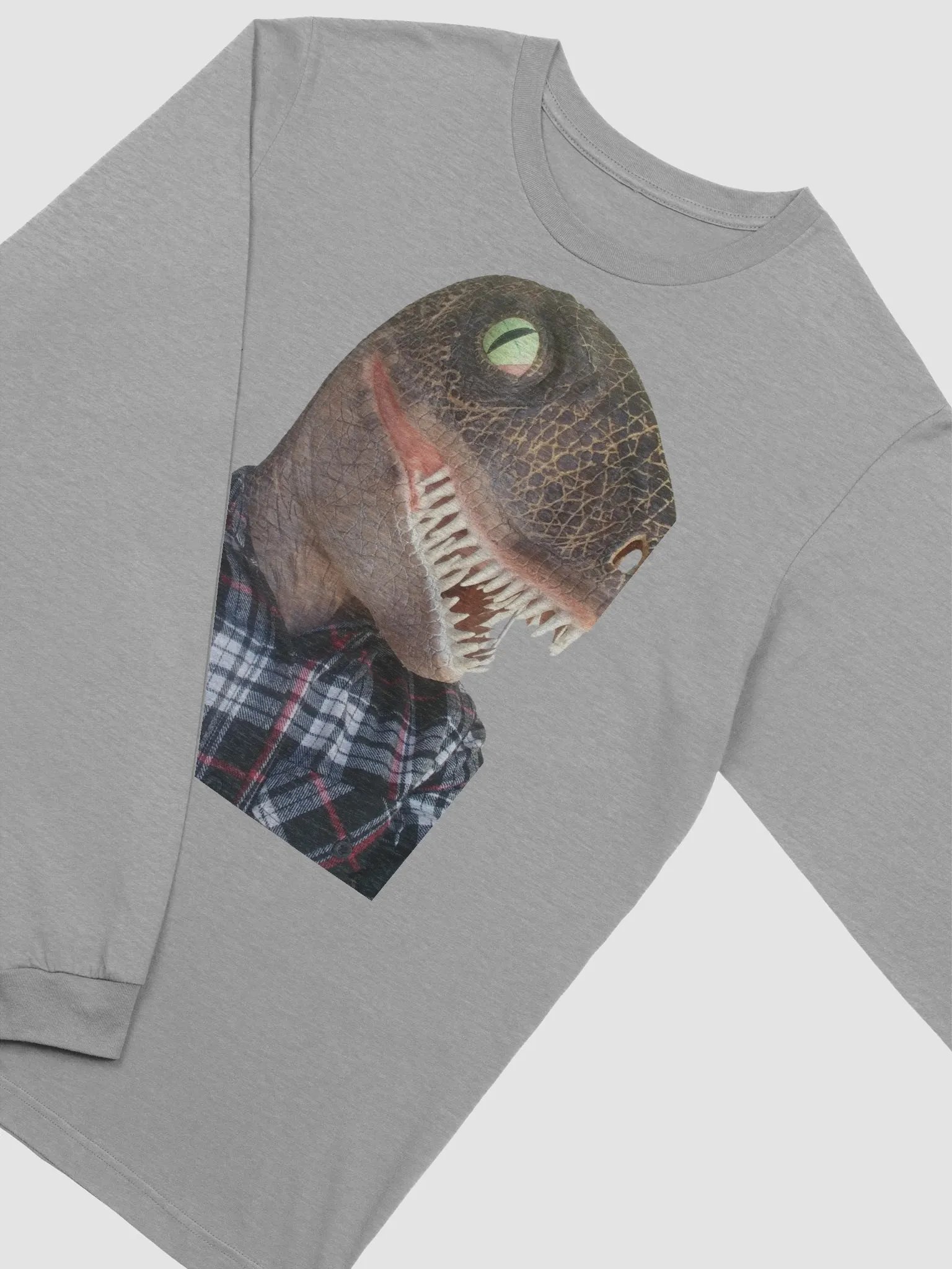 Roar in Style Lumberjack Raptor Long Sleeve Tee product image (35)