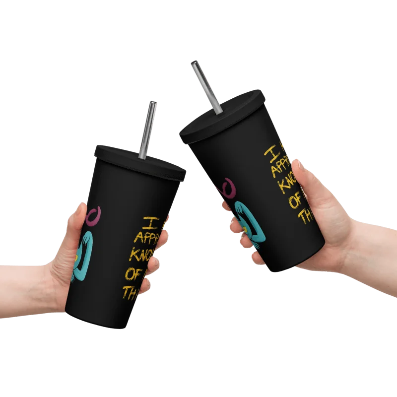 Demon Cat Insulated Tumbler with a Straw - Multicolor product image (6)