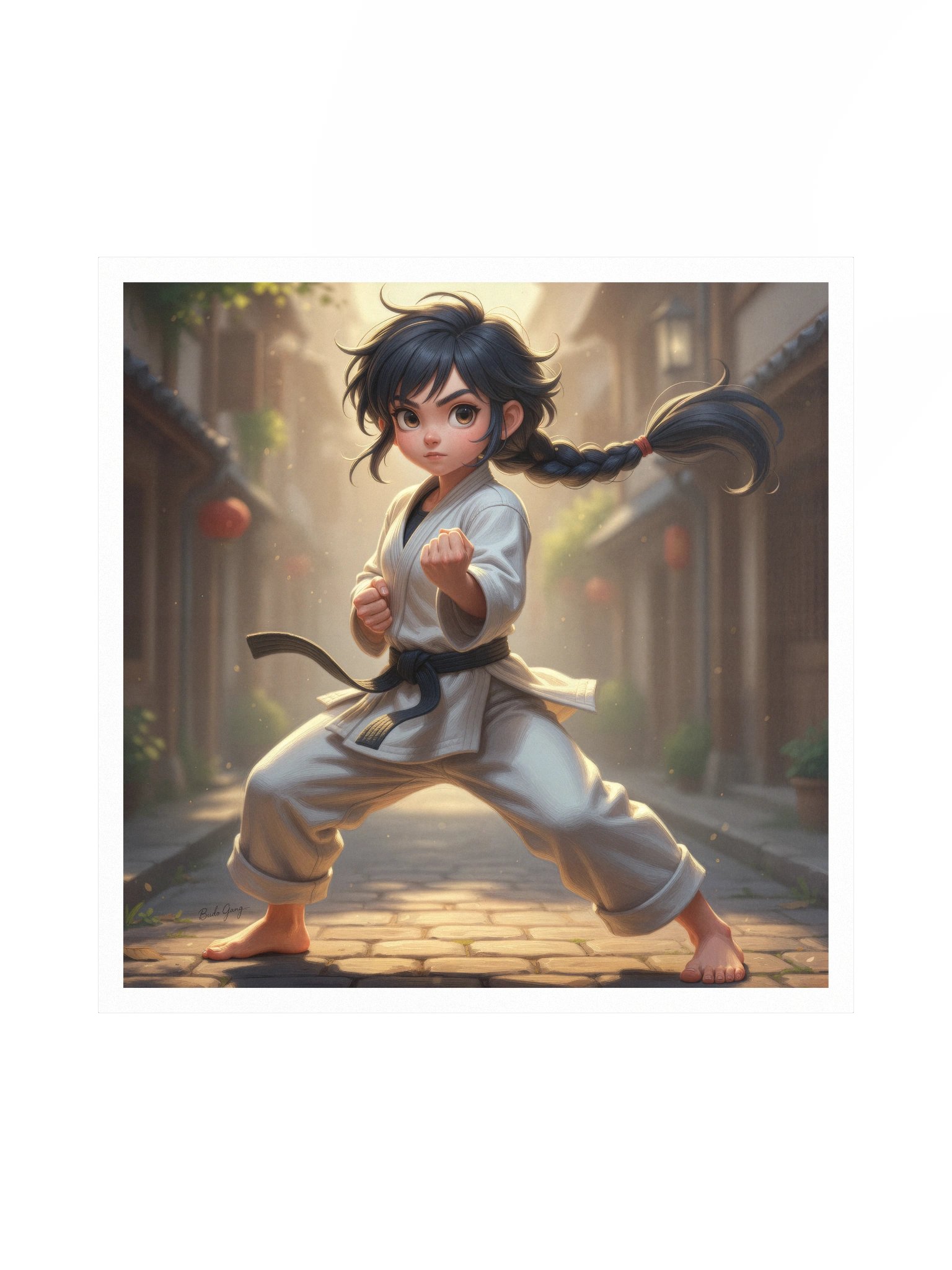 Karate Girl Art Poster product image (1)