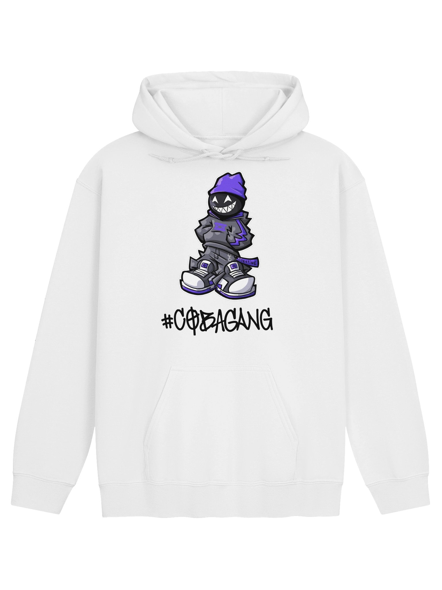CobaGang Hoodie WHITE product image (1)