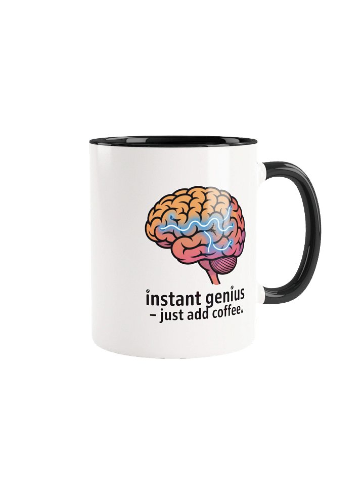 Instant Genius Funny Coffee Mug - with Color Inside product image (1)