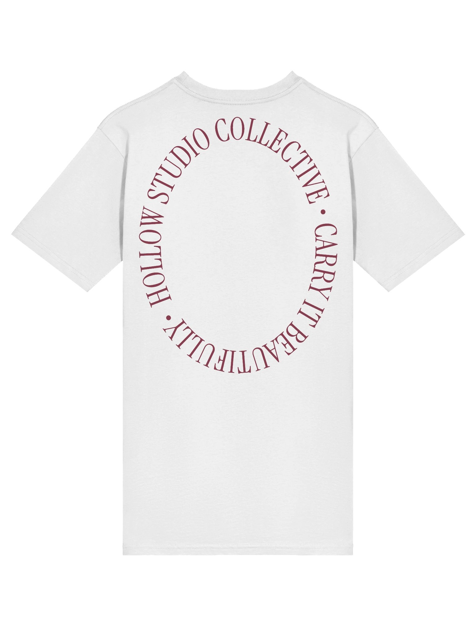 Hollow Maroon Staple Tee | Collection II product image (4)