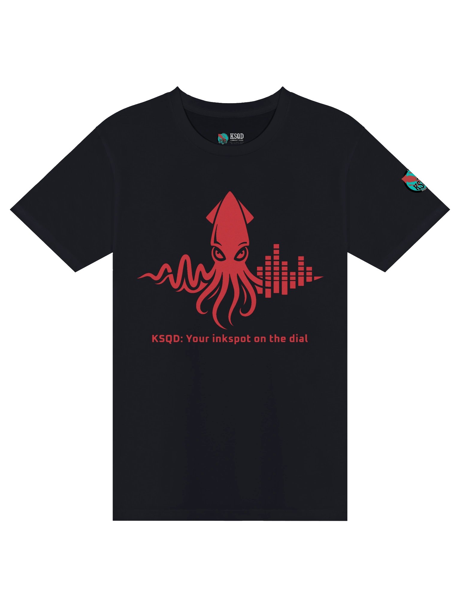 KSQD “Soundwave Squid” Premium Crew Neck Tee (Red Squid) product image (5)