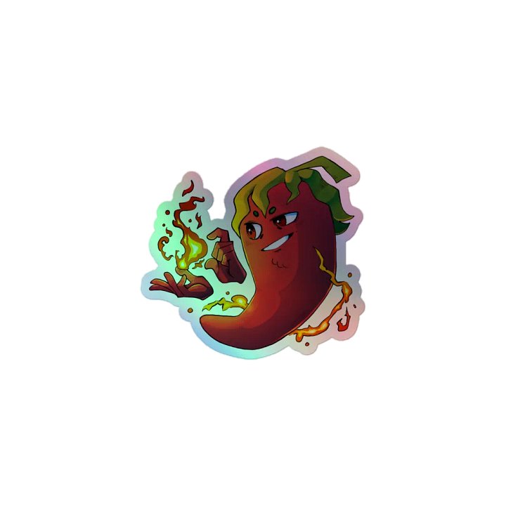 Pepper Logo Holographic Sticker product image (1)