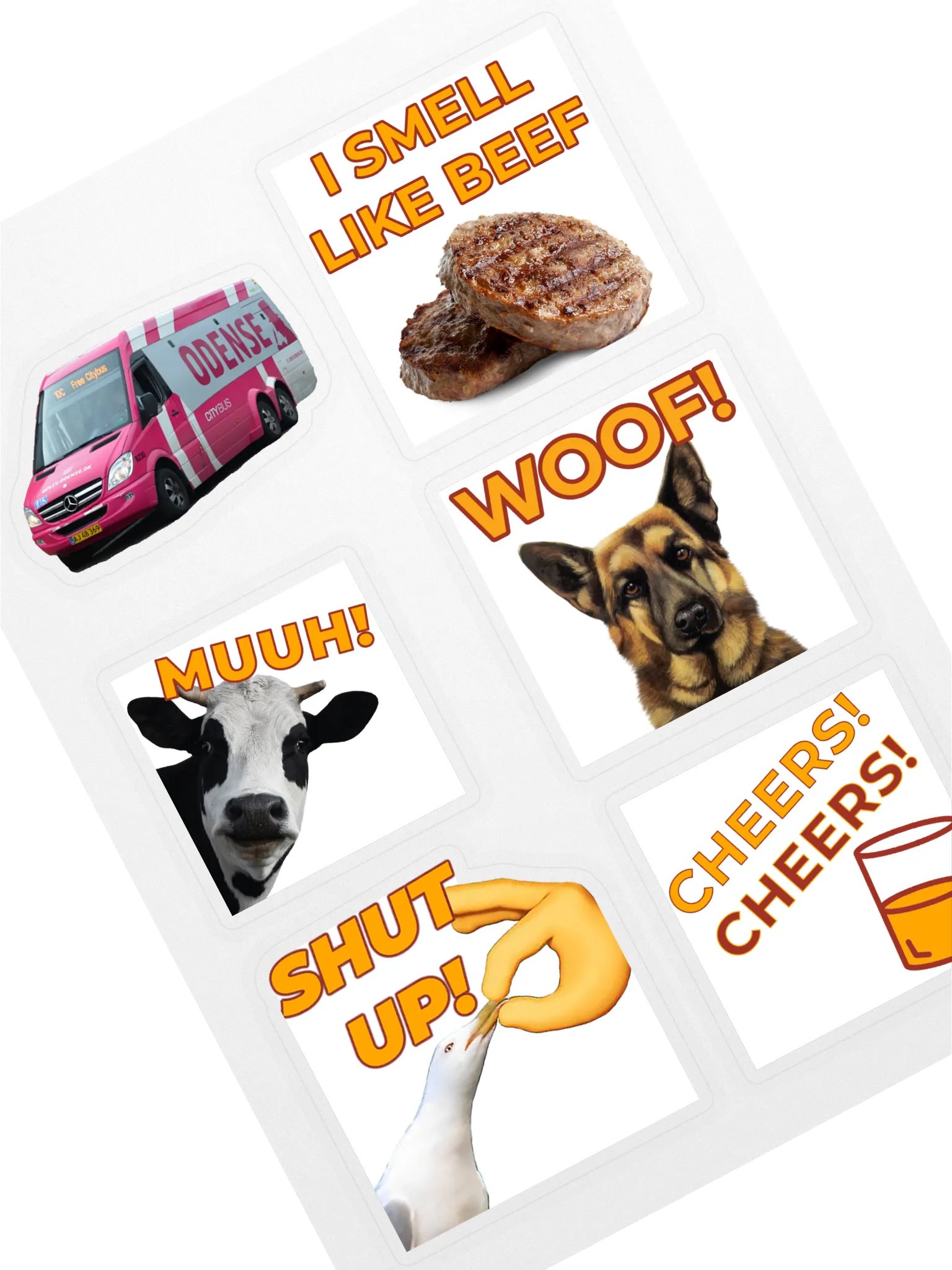 Sticker sheet with emotes product image (1)