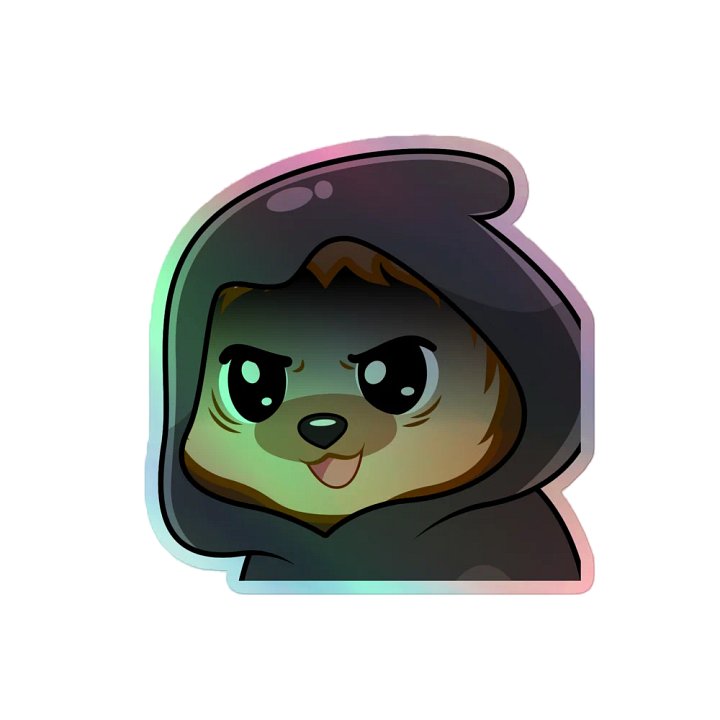 One of Us holographic sticker product image (2)