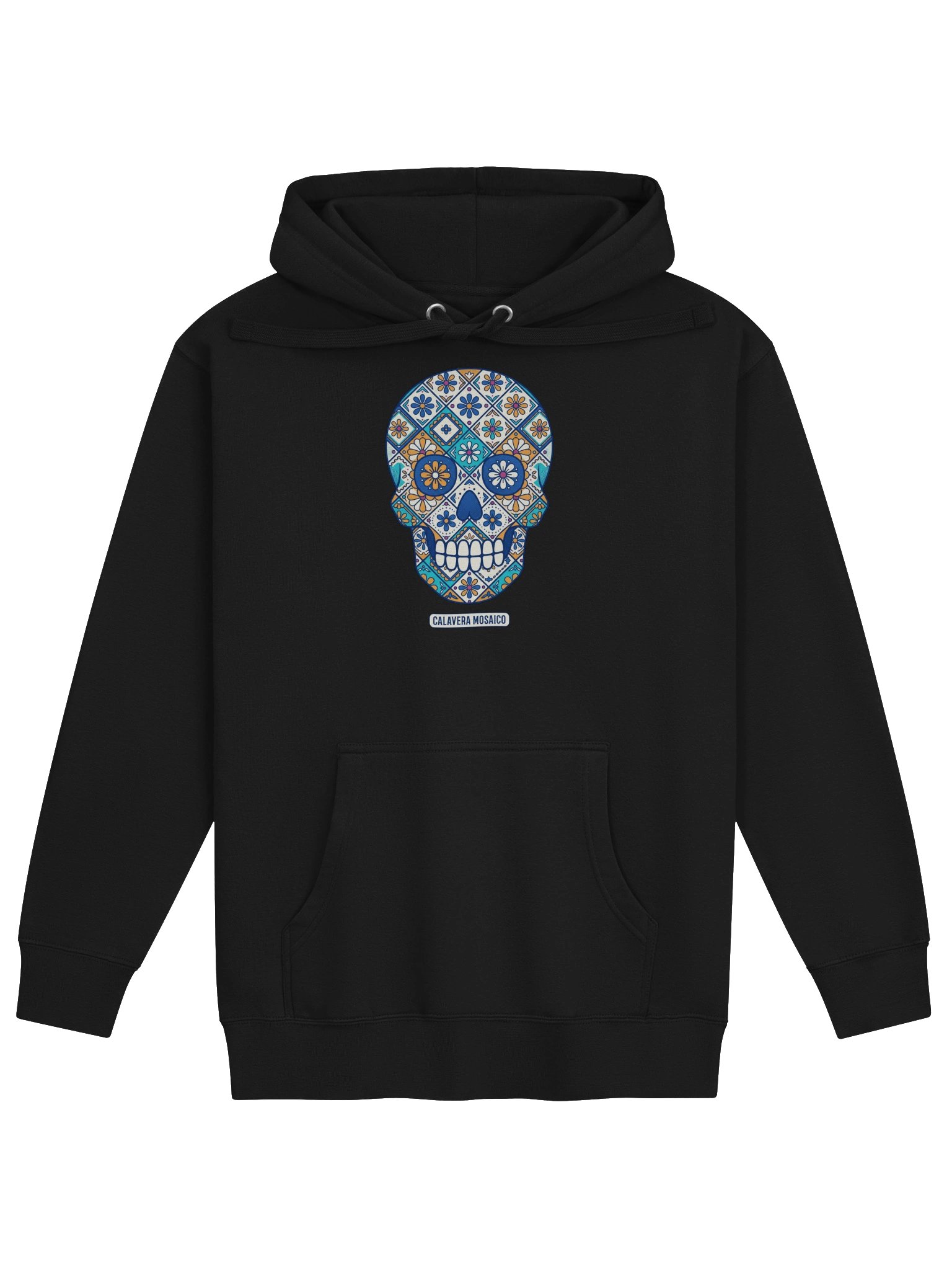 Colorful Floral Mexican Sugar Skull Hoodie for Festive Wear product image (12)