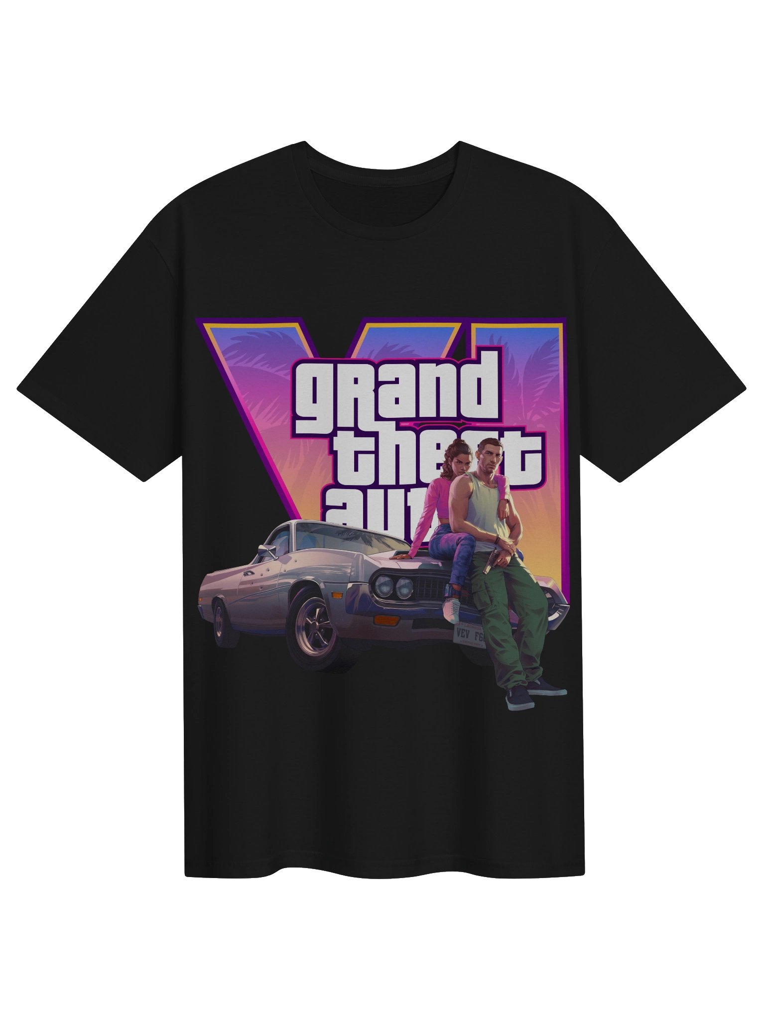 GTA VI T Shirt - GTA 6 Vice City Retro Game Fan Tee product image (2)