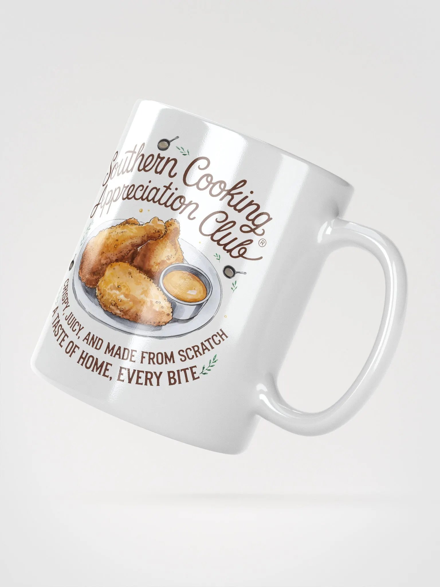 Southern Cooking Appreciation Club White Glossy Mug product image (4)