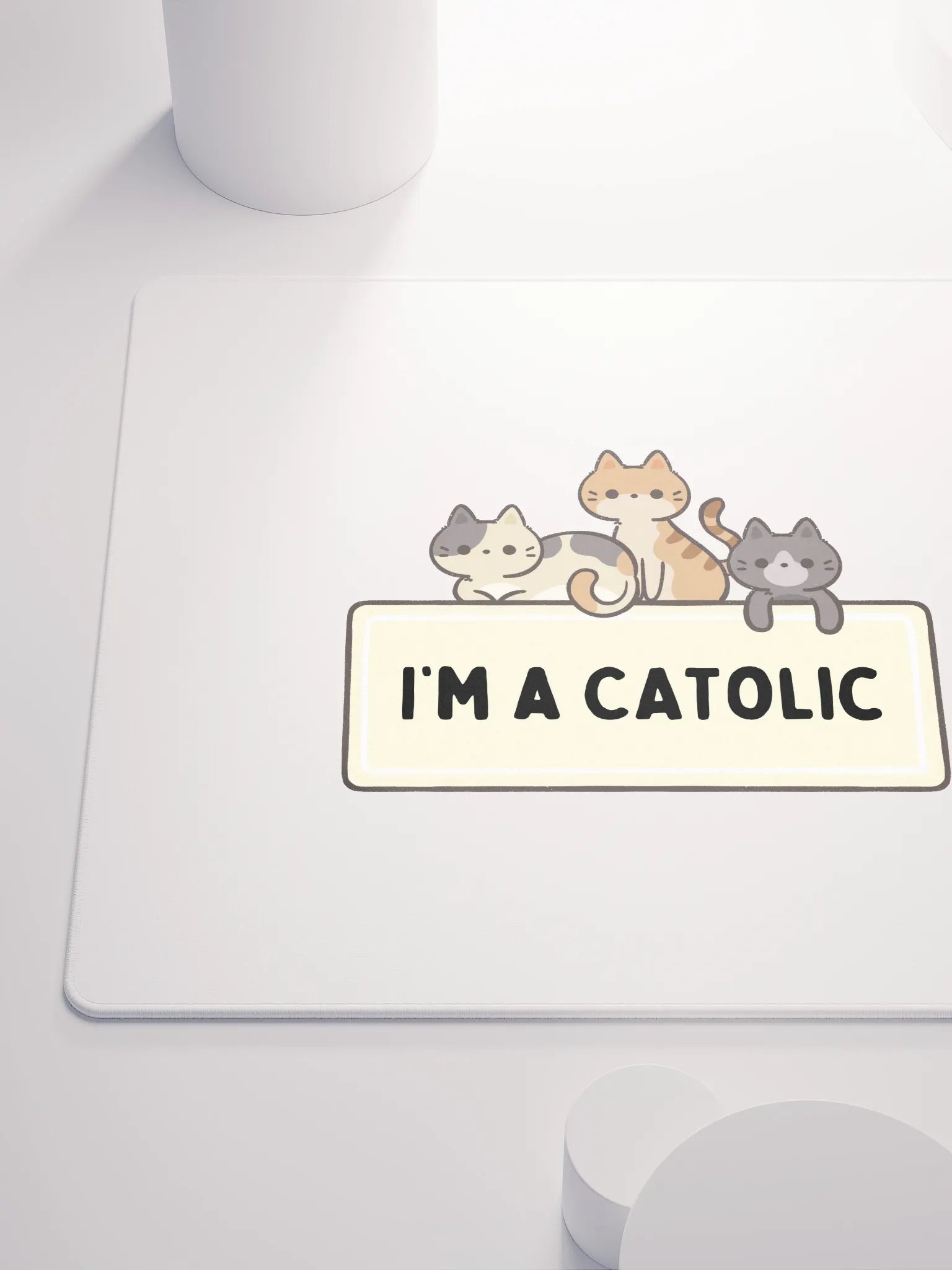 Catolic Cuties Gaming Mouse Pad product image (10)
