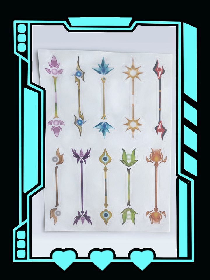 Elementalist Staff Sticker Sheet product image (1)