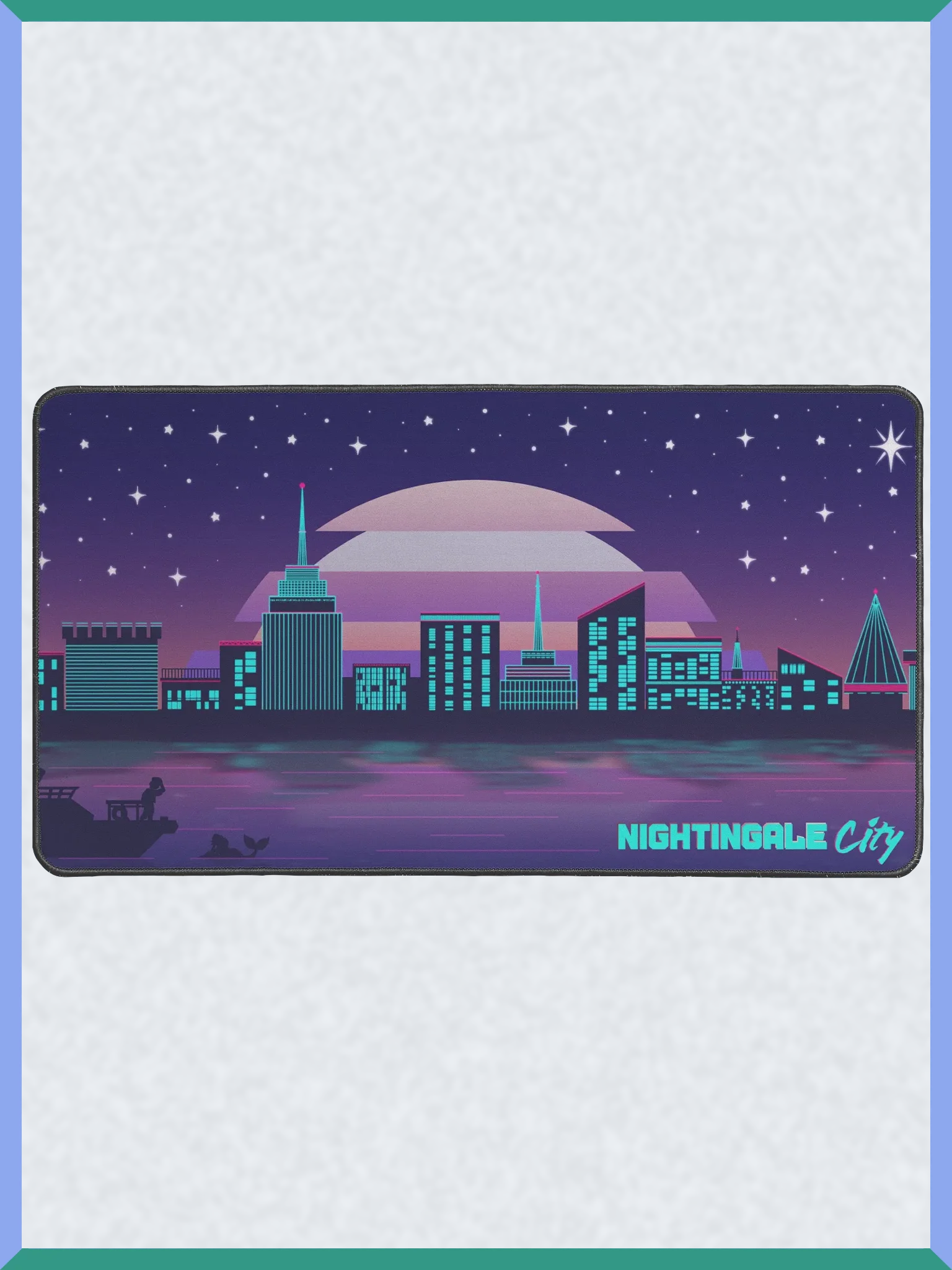 Nightingale City - 12" x 22" Desk Mat product image (2)