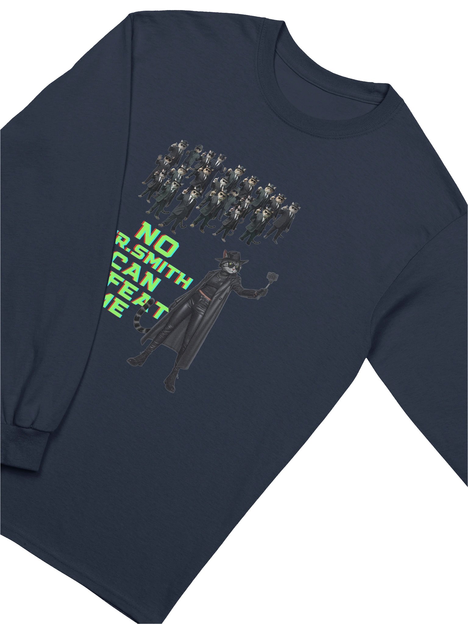 Neo's Feline Resilience Long Sleeve Tee product image (10)