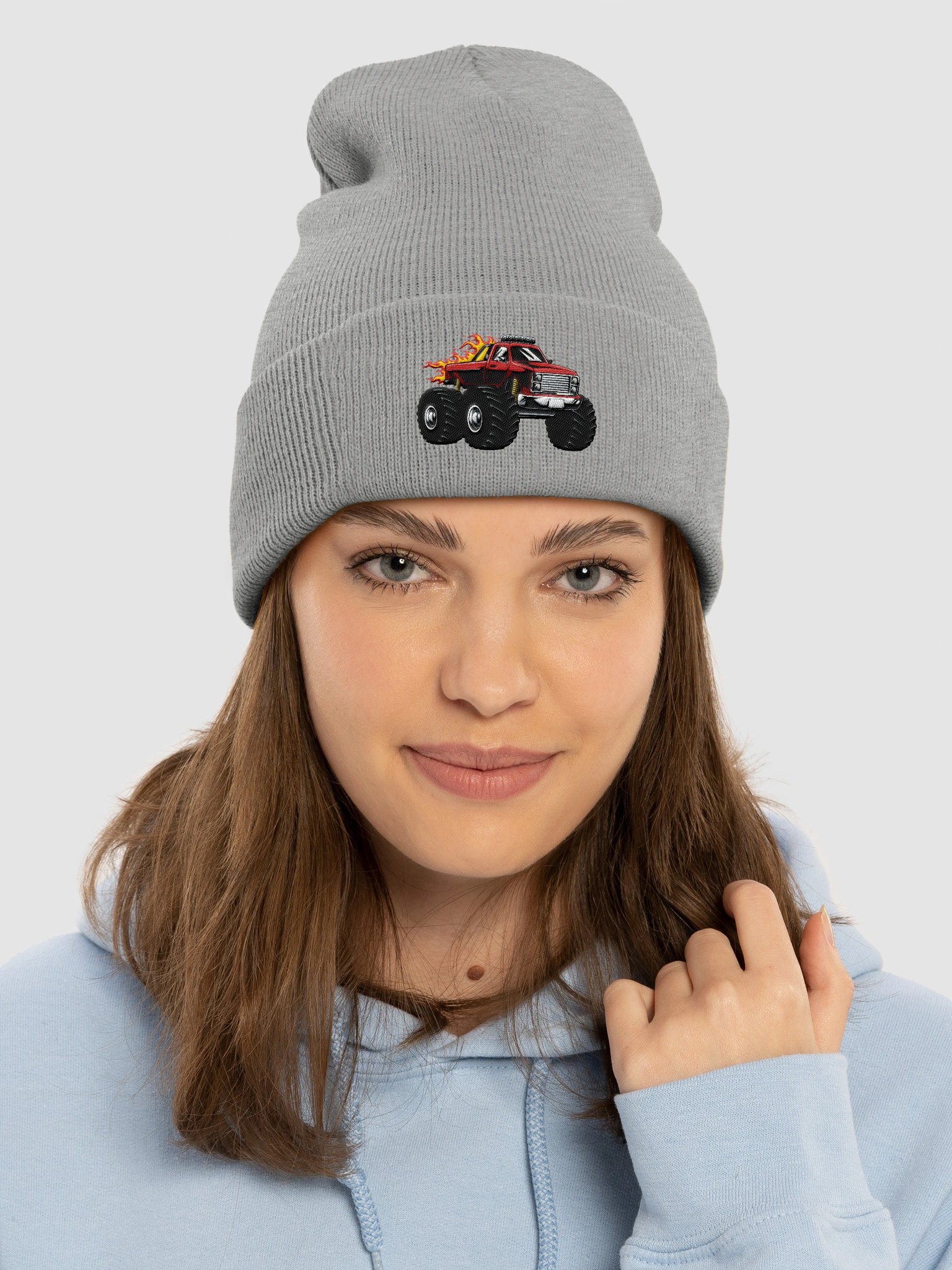 Cool Gray Big Truck Beanie product image (3)
