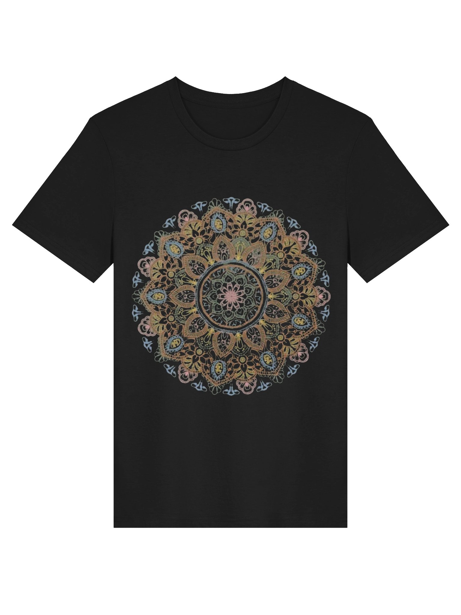 Boho Mandala T-Shirt – Vintage Floral Mandala Tee | Sacred Geometry Yoga Meditation Shirt | product image (1)