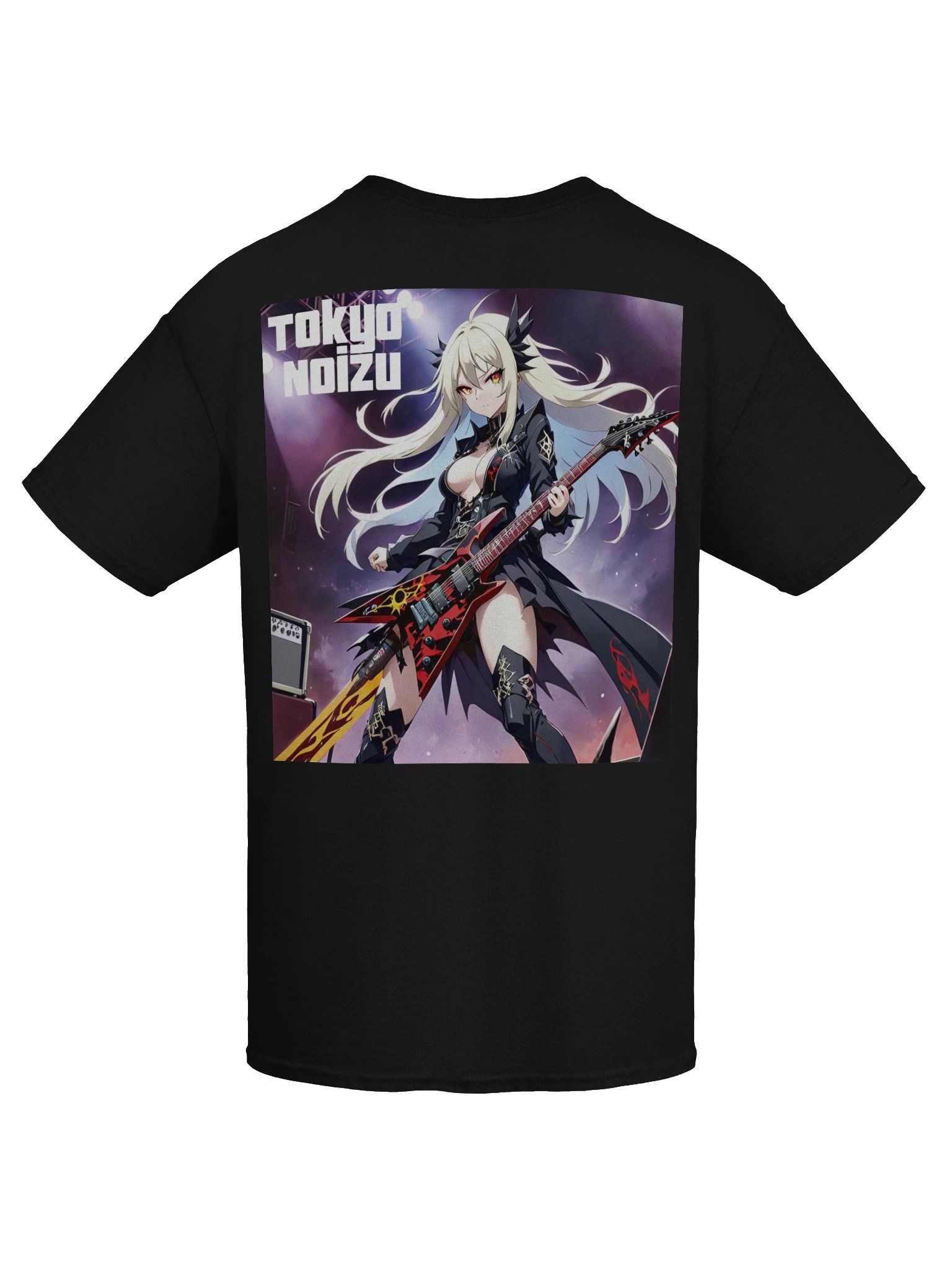 Japanese Anime Metal Guitarist Backprint product image (1)